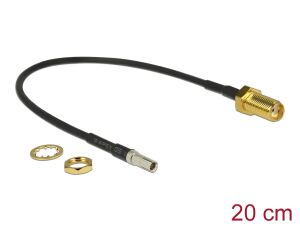 DELOCK Antennenkabel SMA-BU z.Einbau > TS-9-St RG174 0.2m