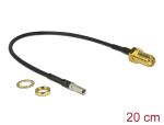 DELOCK Antennenkabel SMA-BU z.Einbau > TS-9-St RG174 0.2m
