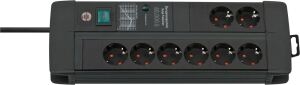 Brennenstuhl Premium-Line DUO �SS 8fach schwarz