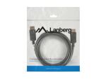 Lanberg CA-DPDP-10CC-0030-BK DisplayPort-Kabel 3 m Schwarz