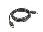 Lanberg CA-DPDP-10CC-0030-BK DisplayPort-Kabel 3 m Schwarz