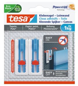 TESA 77778-00000-01 Wandhalterung Drinnen Bildhaken Blau, Weiß 2 Stück(e)