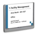 Durable 486637 Zeichenhalter und Informationsstand Schilderhalter A5 Kunststoff Graphit