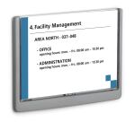 Durable 486637 Zeichenhalter und Informationsstand Schilderhalter A5 Kunststoff Graphit