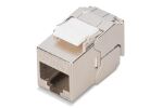 Digitus CAT 6A Kompakt-Keystone Modul, geschirmt, werkzeugfreier Montageanschluss