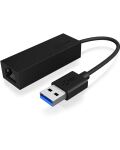 ICY BOX IB-AC501a, USB 3.2 Gen 1 (Type-A) zu Gigabit Ethernet Lan Adapter, schwarz
