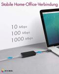 ICY BOX IB-AC501a, USB 3.2 Gen 1 (Type-A) zu Gigabit Ethernet Lan Adapter, schwarz