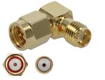 DELOCK Adapter SMA Stecker zu SMA Buchse 90° 10 GHz