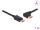 DeLOCK DisplayPort Kabel Stecker gerade zu Stecker 90° links gewinkelt 8K 60 Hz 1 m