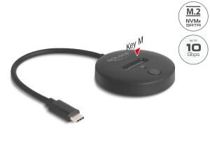 DeLOCK M.2 Dockingstation für M.2 NVMe / SATA SSD mit USB 10 Gbps USB Type-C Stecker