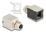 DeLOCK M12 Adapter X-kodiert 8 Pin Buchse zu RJ45 Buchse...