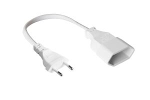 Alcasa P0300-W010 Stromkabel Weiß 1 m Netzstecker Typ C