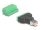 DELOCK RJ50 Stecker zu Terminalblock Adaptermit Drucktaster