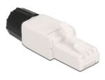 DELOCK RJ45 Stecker werkzeugfrei Cat.6A UTP mit Mutter