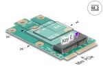 DELOCK Adapter Mini PCIe St > M.2 Key E Slot