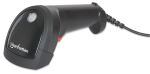 Manhattan CCD Barcodescanner für Industrieanwendungen, 500 mm Scanreichweite, robustes Gehäuse, USB, Schutzklasse IP54