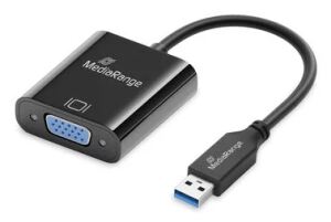 MediaRange MRCS230 Videokabel-Adapter 0,2 m USB Typ-A VGA (D-Sub) Schwarz