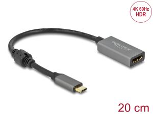 DELOCK Aktiver USB Type-C > HDMI Adapter 4K 60Hz (HDR)