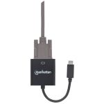 Manhattan USB 3.1 Typ C auf VGA-Konverter, Typ C-Stecker auf VGA-Buchse, schwarz
