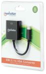 Manhattan USB 3.1 Typ C auf VGA-Konverter, Typ C-Stecker auf VGA-Buchse, schwarz