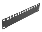 DELOCK 10 Kabelabfangschiene 1 HE schwarz