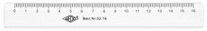 Wedo 52 16 Lineal 160 mm Kunststoff Transparent 1 Stück(e)