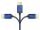 Alcasa 4521-SF015B HDMI-Kabel 1,5 m HDMI Typ A (Standard) Blau