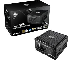 Asrock SL-650G Steel Legend Netzteil 650 W 20+4 pin ATX ATX Schwarz