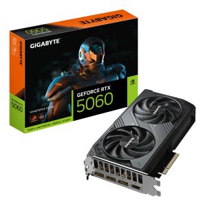 GIGABYTE GeForce RTX 5060 WINDFORCE OC 8G Grafikkarte - 8GB GDDR7, 128bit, PCI-E 5.0, 2512 MHz Kerntakt, 3 x DisplayPort, 1 x HDMI, GV-N5060WF2OC-8GD