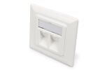 Digitus Leerdose für Keystone Module, Rahmen 80x80 mm + Zentralplatte 50x50 mm