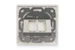 Digitus Leerdose für Keystone Module, Rahmen 80x80 mm + Zentralplatte 50x50 mm