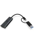 ICY BOX IB-LAN301-C3, USB 3.2 Gen 1 Type-C®/Type-A zu 2.5 Gigabit Ethernet LAN Adapter, Anthrazit