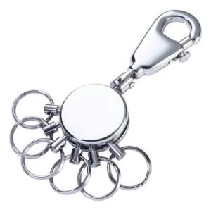 TROIKA PATENT Schlüsselring Silber
