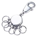 TROIKA PATENT Schlüsselring Silber