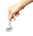 TROIKA PATENT Schlüsselring Silber
