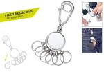 TROIKA PATENT Schlüsselring Silber