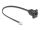 DELOCK D-Typ RJ10 Kabel Stecker zu Buchse schwarz 30 cm
