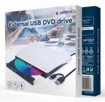 Gembird DVD-USB-031-BW Optisches Laufwerk Eingebaut DVD±RW Schwarz