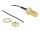 DeLOCK Antennenkabel RP-SMA Buchse zum Einbau zu I-PEX Inc., MHF® 4 Stecker 0.81 35 cm Gewindelänge 10 mm