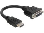 DeLOCK 0.2m HDMI-DVI M/F 0,2 m HDMI Typ A (Standard)...