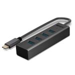 Lindy 43325 Schnittstellen-Hub USB 3.2 Gen 1 (3.1 Gen 1) Type-C 5000 Mbit/s Grau
