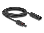 DELOCK DL4 Solar Kabel 4 mm Stecker zu Buchse 3 m schwarz