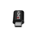 Lindy 71265 Kabeladapter USB Type C Schwarz