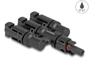 DELOCK DL4 Solar Konnektor 1 x Buchse zu 3 x Stecker