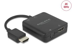 DELOCK HDMI Audio Extractor 4K 60 Hz kompakt