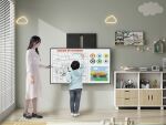 Equip 55"-86" Interaktive Auf-Ab-TV-Wandhalterung