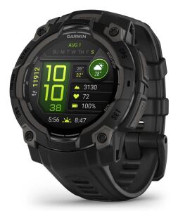 Garmin Instinct 3 AMOLED 3,05 cm (1.2") 45 mm Digital 390 x 390 Pixel Touchscreen Schwarz GPS