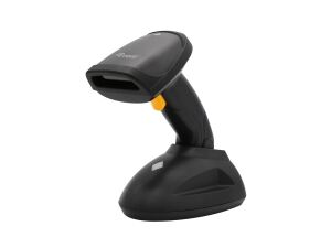 Equip Drahtloser 1D Laser-Barcodescanner, Weite Entfernung, mit Ständer
