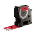 DYMO Original D1-Etikettenband | schwarz auf rot | 24 mm x 7 m | selbstklebendes Schriftband | für LabelManager-Beschriftungsgerät