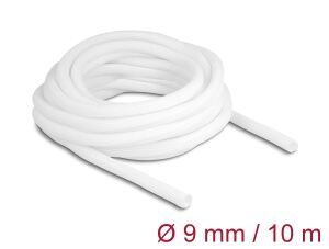 DELOCK Geflechtschlauch selbstschließend 10 m x 9mm weiß